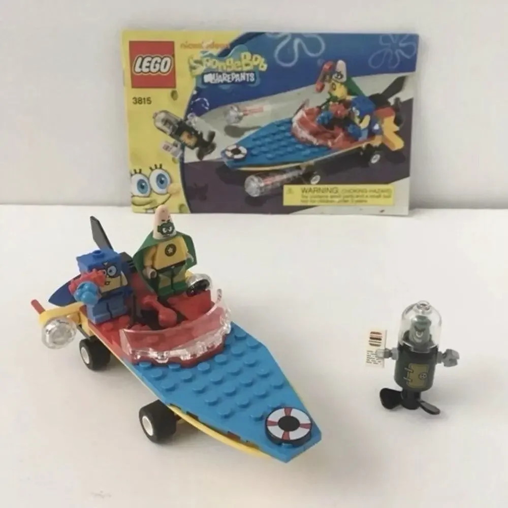 Lego 3815 SpongeBob Complete Heroic Heroes of the Deep Building Toy Set + Manual